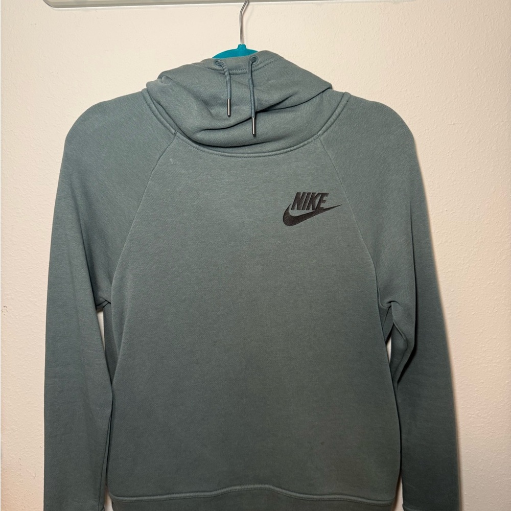 Nike Gray/green Hoodie